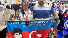 Gənc idmançılar beynəlxalq arenada Azərbaycan bayrağını yüksəklərə qaldırmaqda davam edirlər