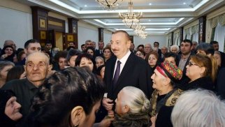 Azərbaycan Prezidenti: Şəhid ailələri daim diqqət mərkəzindədir