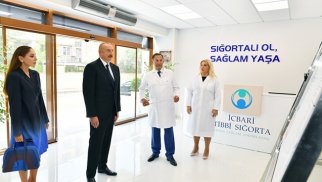 Prezident və xanımı paytaxtda doğum evində yaradılan şəraitlə tanış olublar