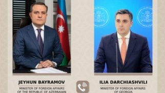 Ceyhun Bayramov ilə gürcüstanlı həmkarı arasında telefon danışığı olub