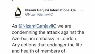 Nizami Gəncəvi Beynəlxalq Mərkəzi Azərbaycanın Londondakı səfirliyinə hücumu pisləyib