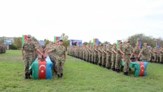 Heydər Əliyev adına Hərbi İnstituta yeni qəbul olan kursantlar Vətənə sədaqət andı içiblər