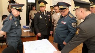 Qazaxıstan və Özbəkistan respublikalarının nümayəndə heyətləri Heydər Əliyev adına Hərbi İnstitutu ziyarət ediblər