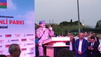Adanada Milli Qəhrəman İbad Hüseynli adına parkın və heykəlinin açılışı olub