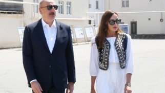 Prezidentlə xanımı Qubadlı şəhərinin Baş planı ilə tanış oldu