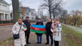 Niderlanddakı diasporumuzdan Şuşa-Xankəndi yolundakı etiraz aksiyasına dəstək