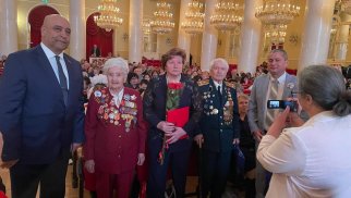 Moskva veteranları və soydaşlarımız Həzi Aslanovu anıblar