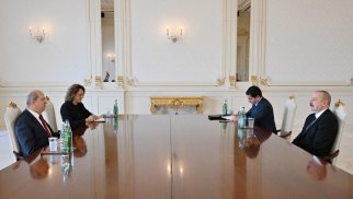 Prezident İlham Əliyev Şimali Kipr Türk Cümhuriyyətinin Prezidenti Ersin Tatarı qəbul edib