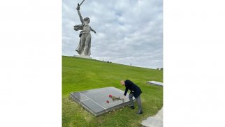 Soydaşlarımız Mamayev Kurqanında keçirilən mərasimdə iştirak ediblər