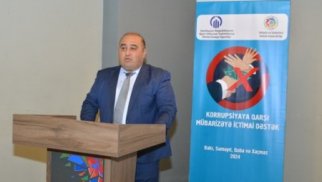 “Korrupsiya ilə mübarizəyə ictimai dəstək” layihəsi çərçivəsində yekun tədbir keçirilib